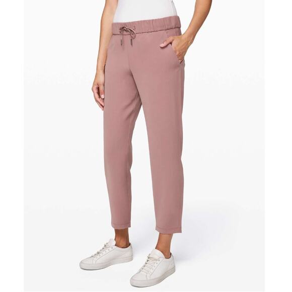 Lululemon On The Fly Pant *Woven 27" - Red Dust - Size 10 - Style # W5BPMS - Picture 3 of 10